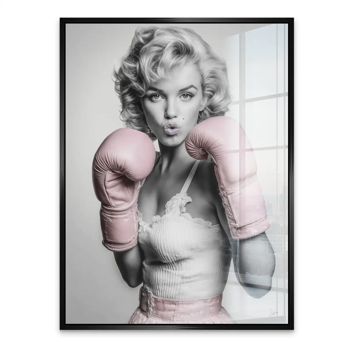 Marilyn Monroe Punch Acrylglasbild