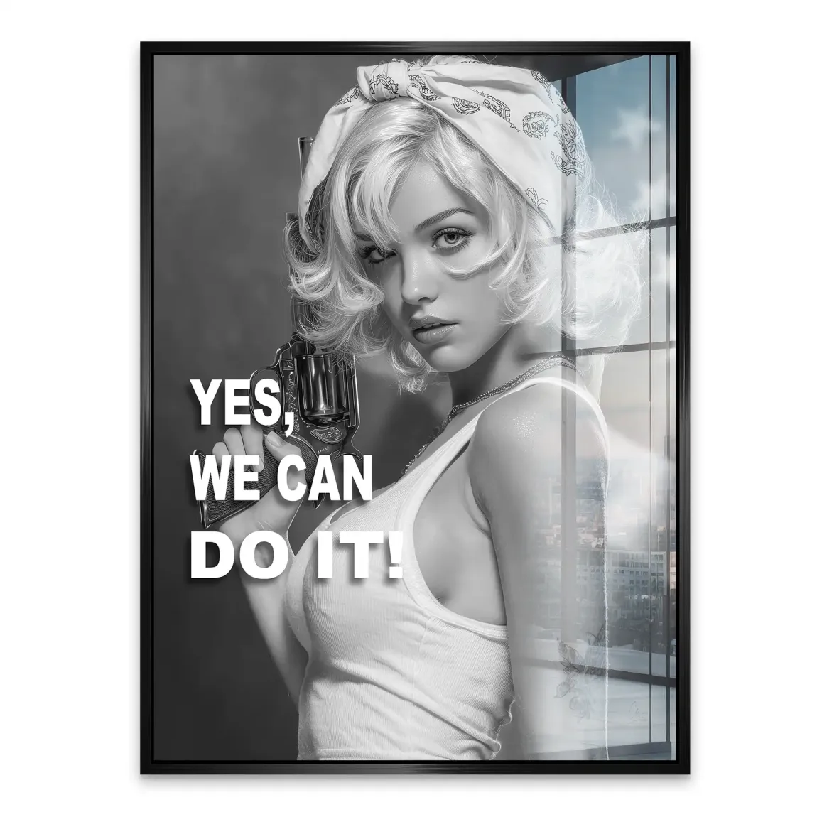 Yes we can Acrylglasbild