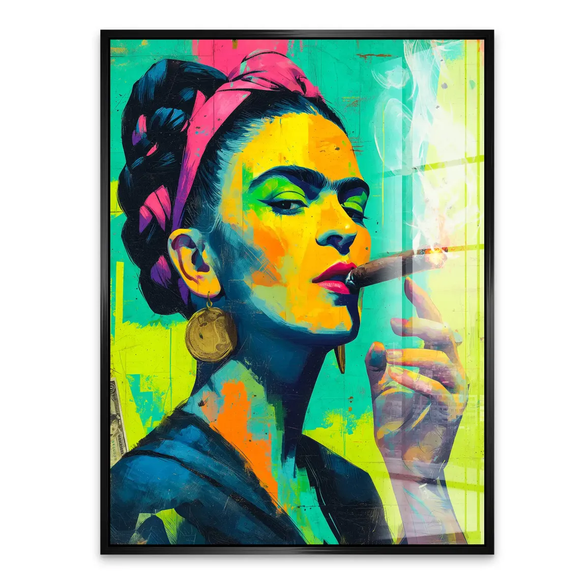 Frida Smoke Queen Acrylglasbild