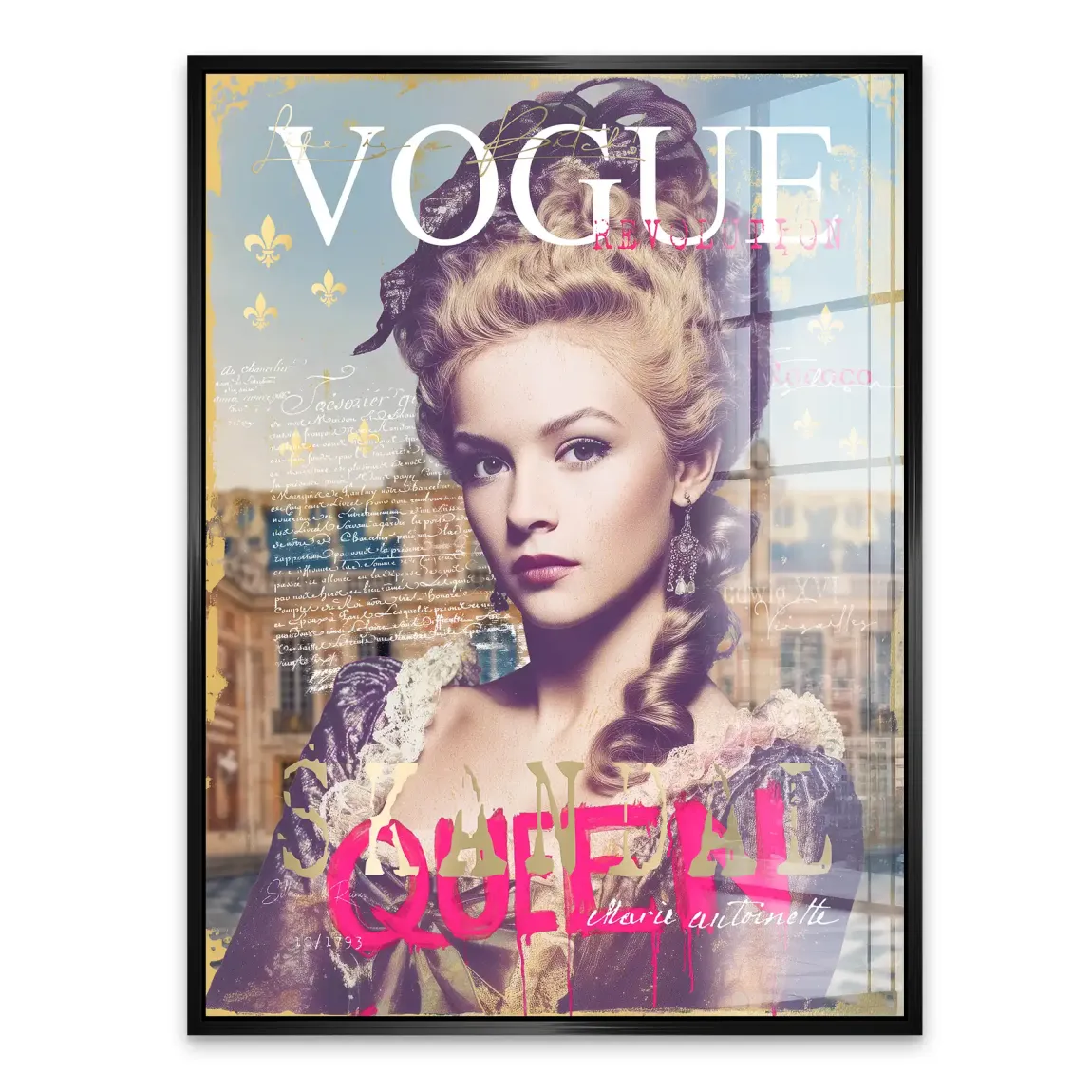 Marie Antoinette Vogue Acrylglasbild