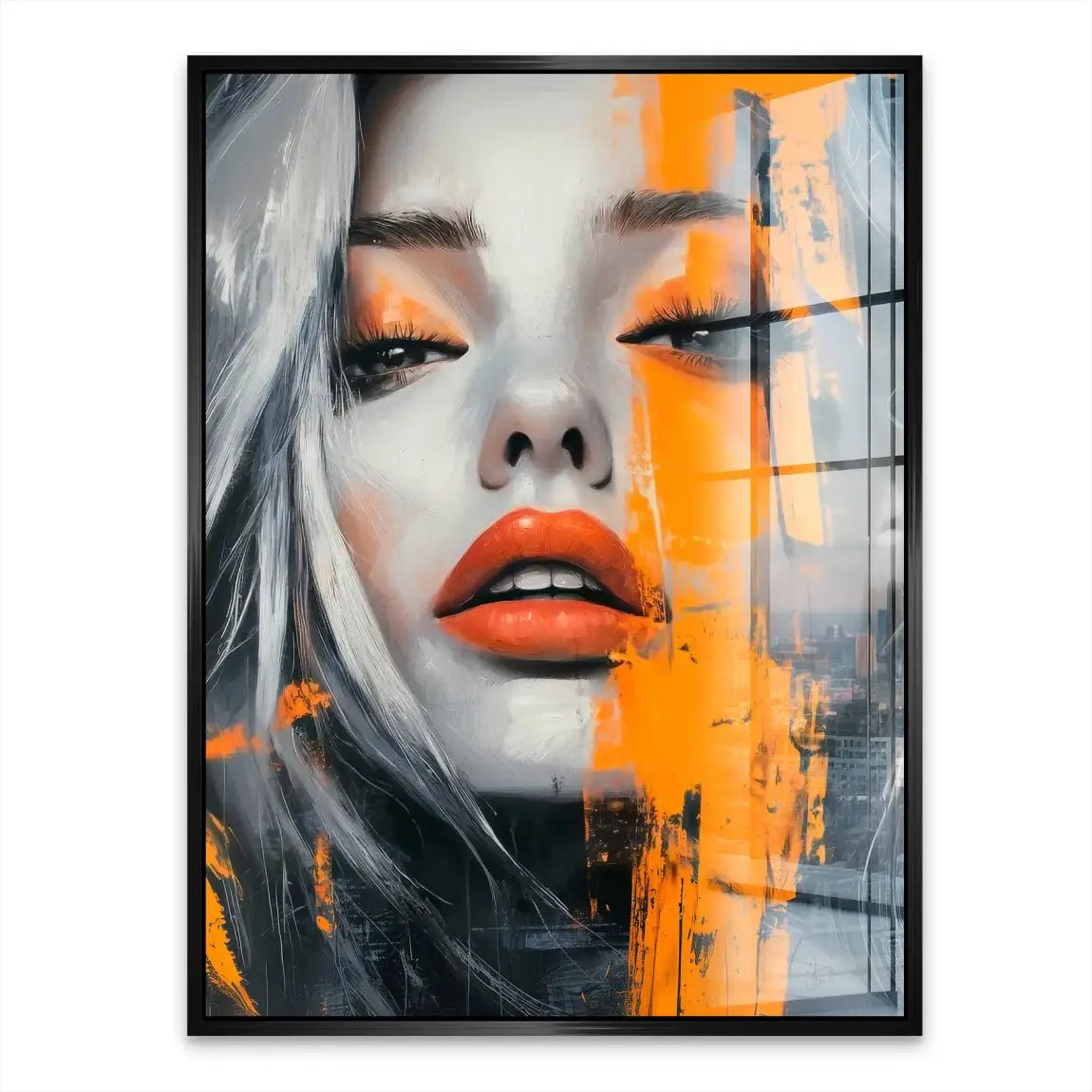 Orange Beauty Acrylglasbild INGALERIE