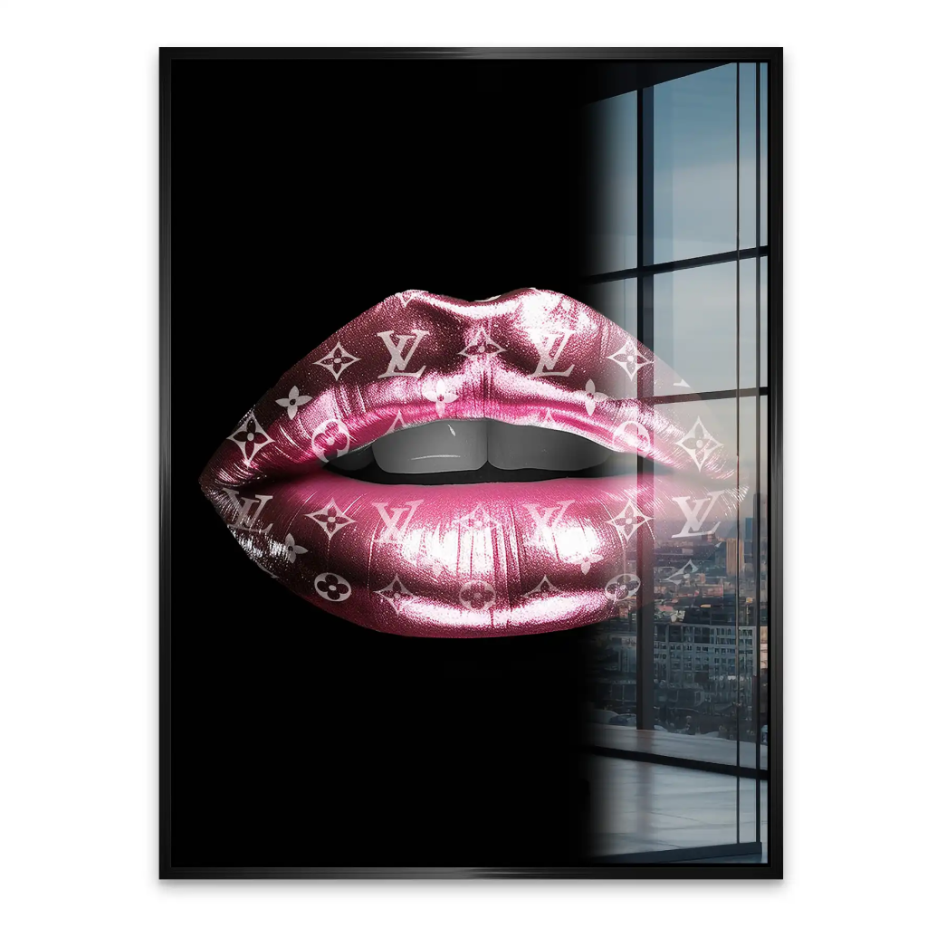Vuitton Metallic Lips Acrylglas Bild INGALERIE