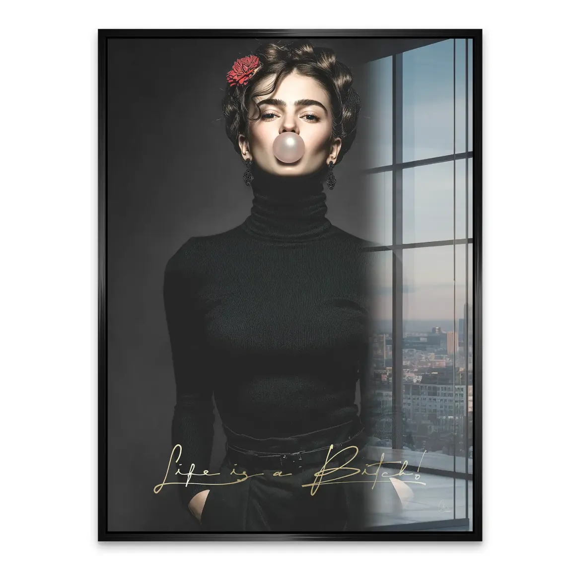 Frida Kahlo Rebell Acrylglasbild