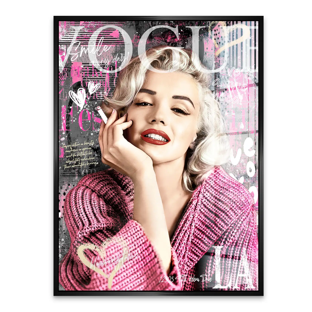 Pop Art Marilyn Monroe Vogue Acrylglas Bild INGALERIE