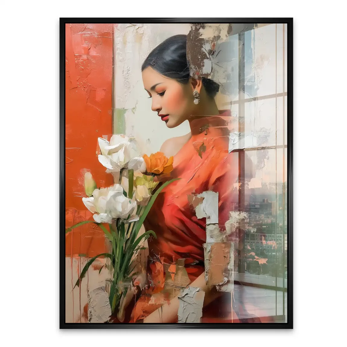 Silent Orchid Beauty Acrylglasbild