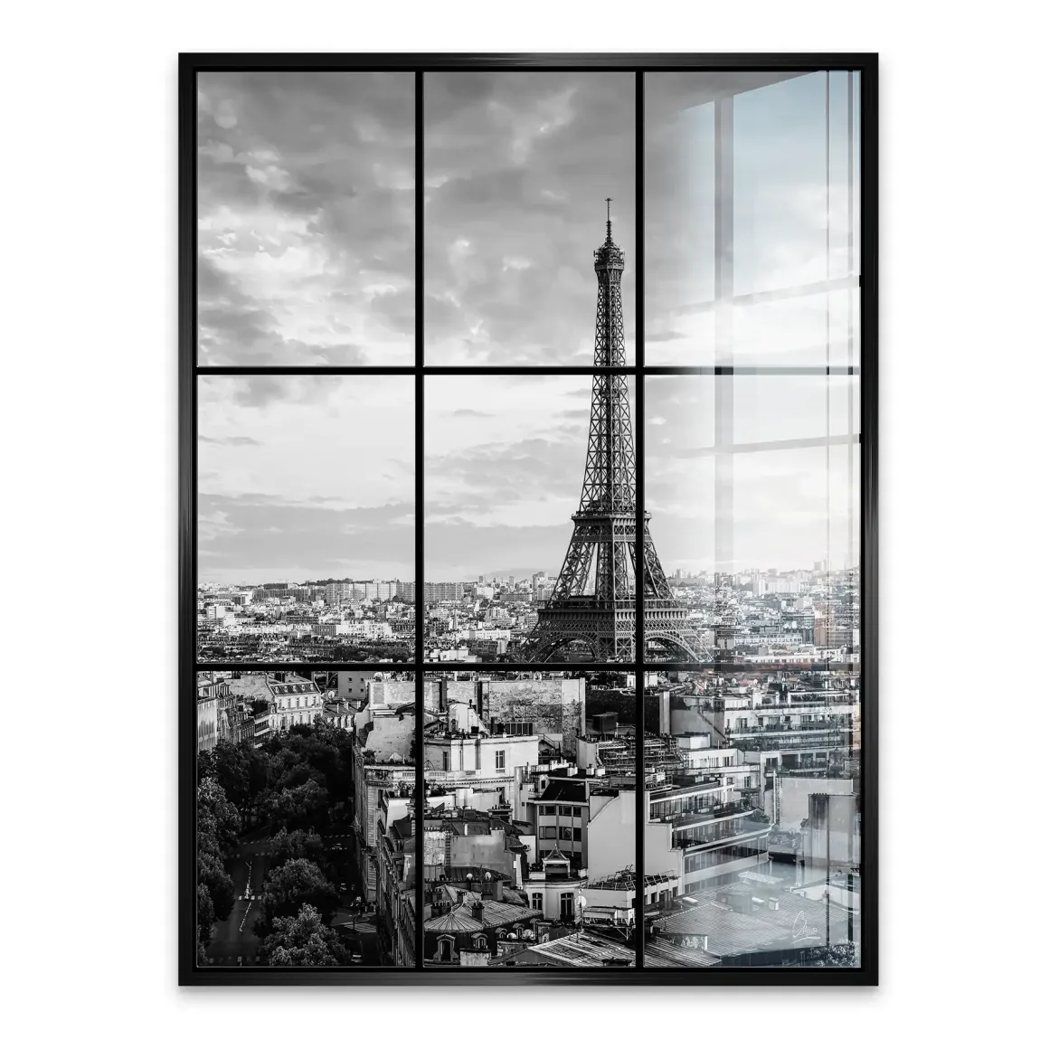 Eiffelturm über Paris Acrylglasbild