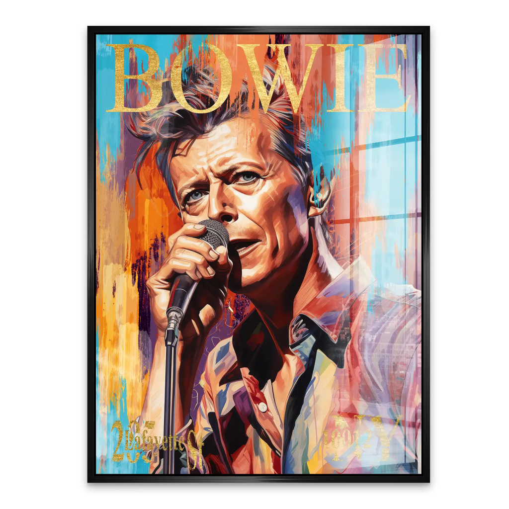 Bowie Abstrakt Style Acrylglas Bild INGALERIE