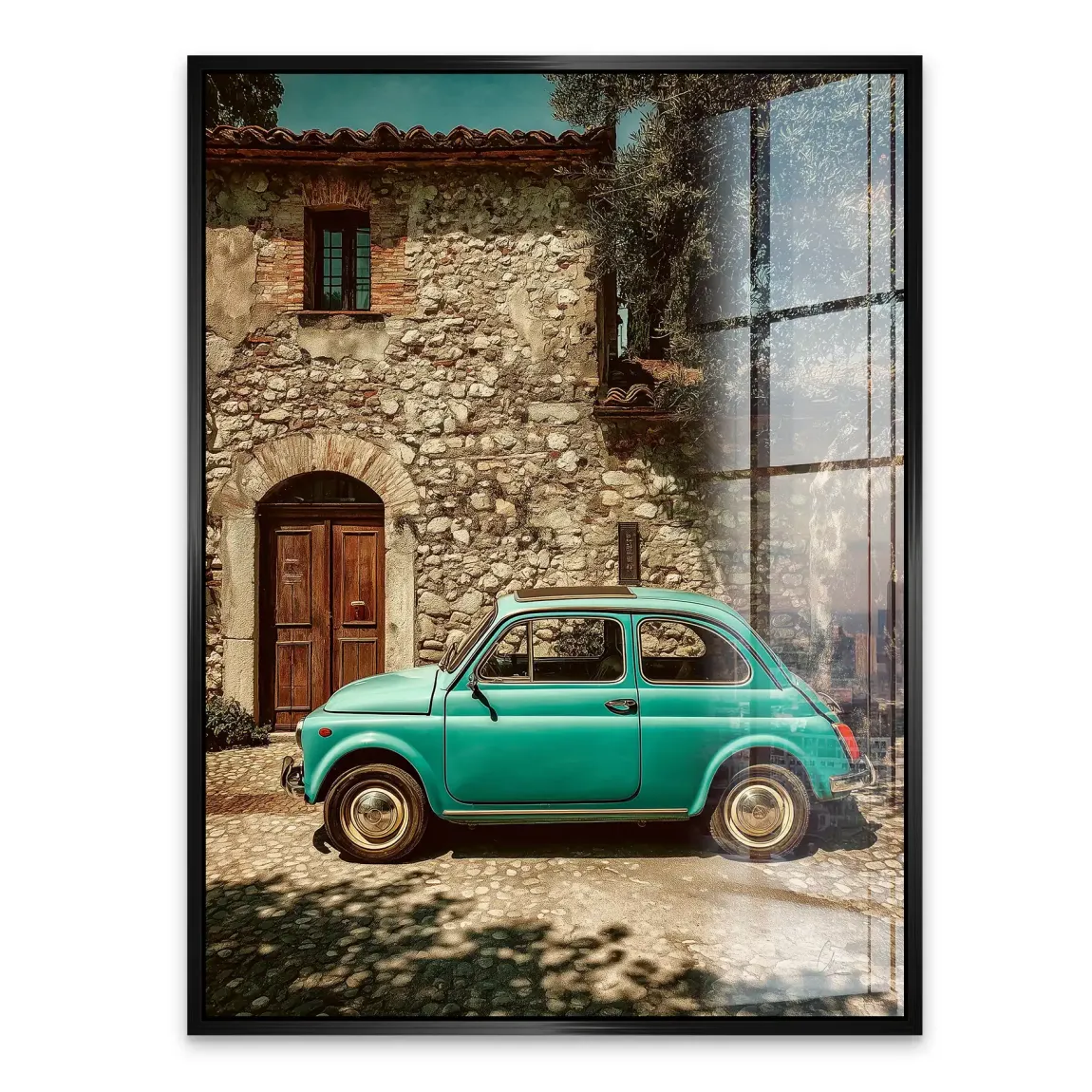 Toskana Fiat Charm Acrylglasbild