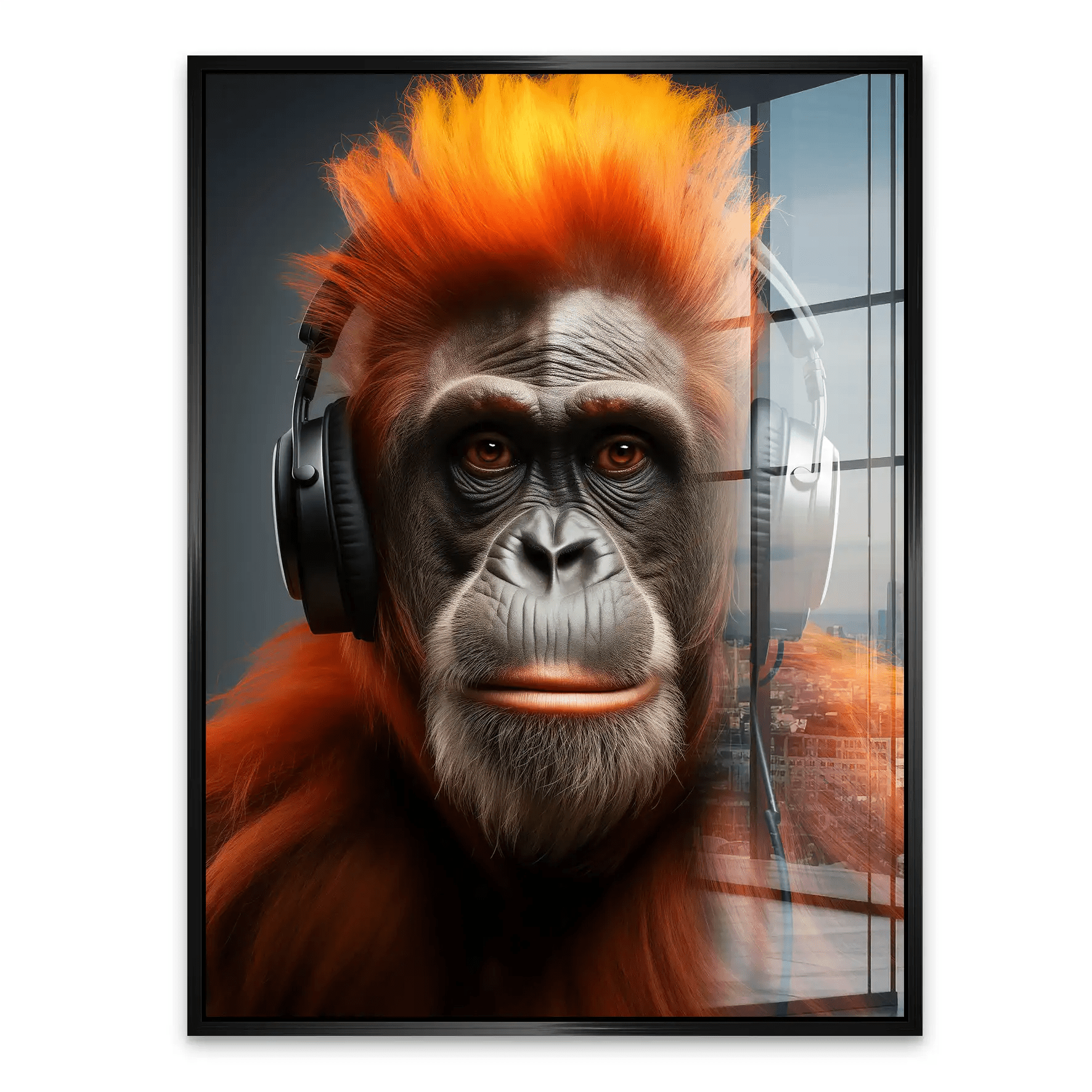 Music Monkey Acrylglas Bild INGALERIE