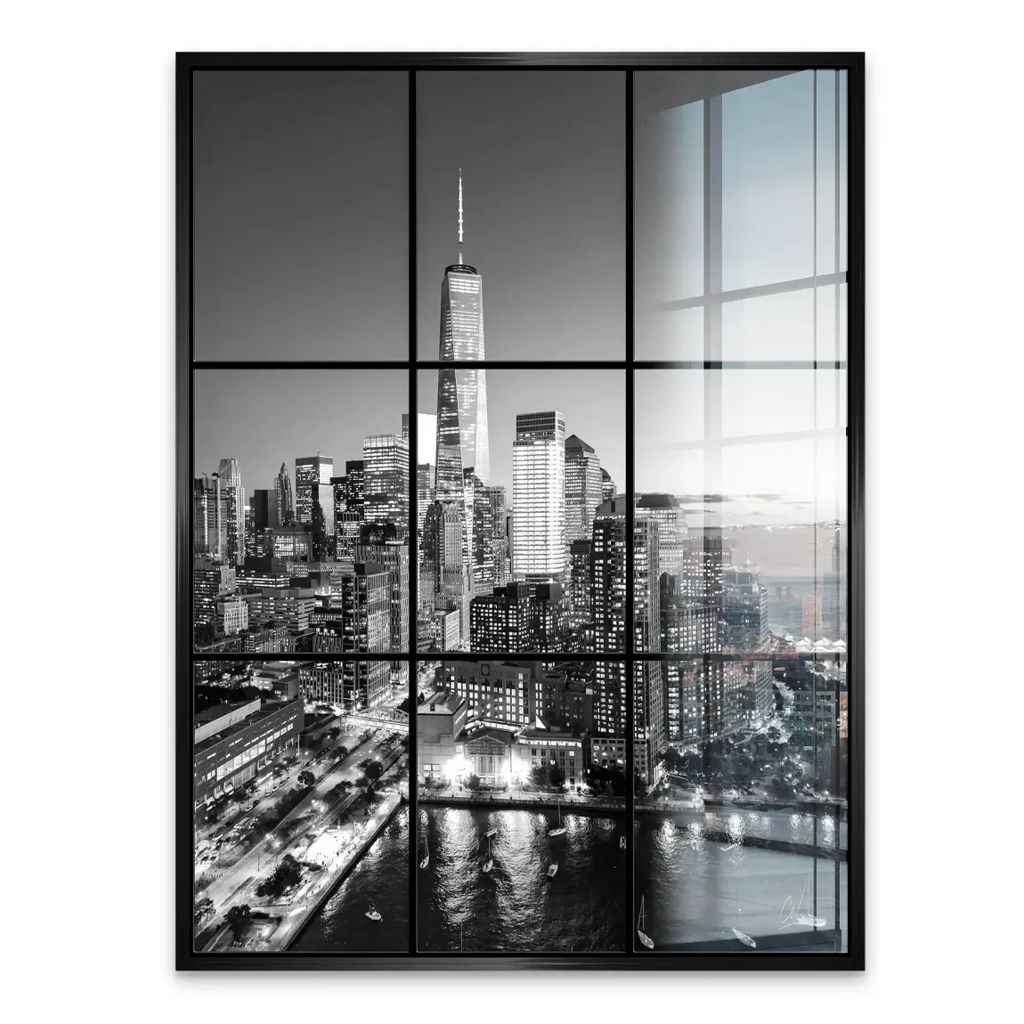 City Lights New York Acrylglasbild