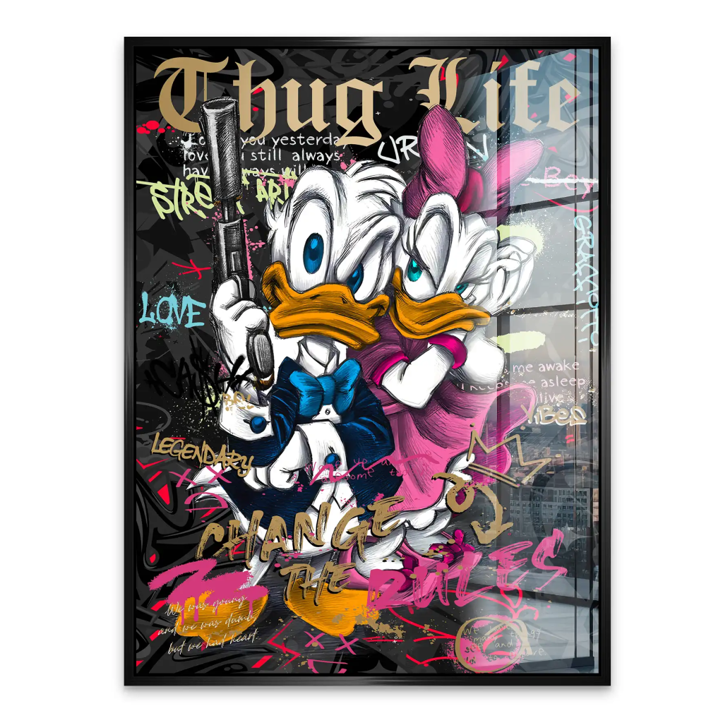 Donald Thug Life Acrylglas Bild INGALERIE