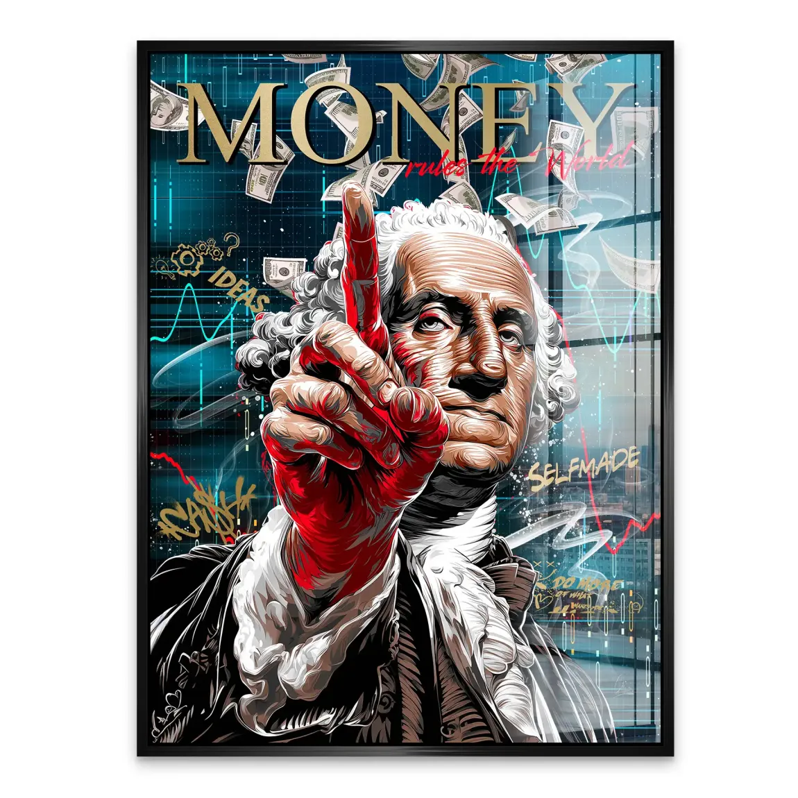 Money Empire Wallstreet Acrylglasbild