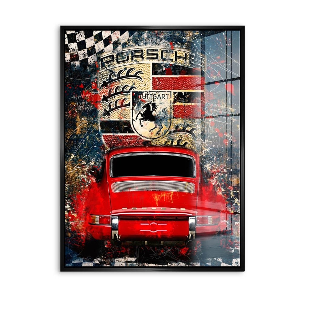 Porsche 911 Abstrakt Style Acrylglas Bild INGALERIE