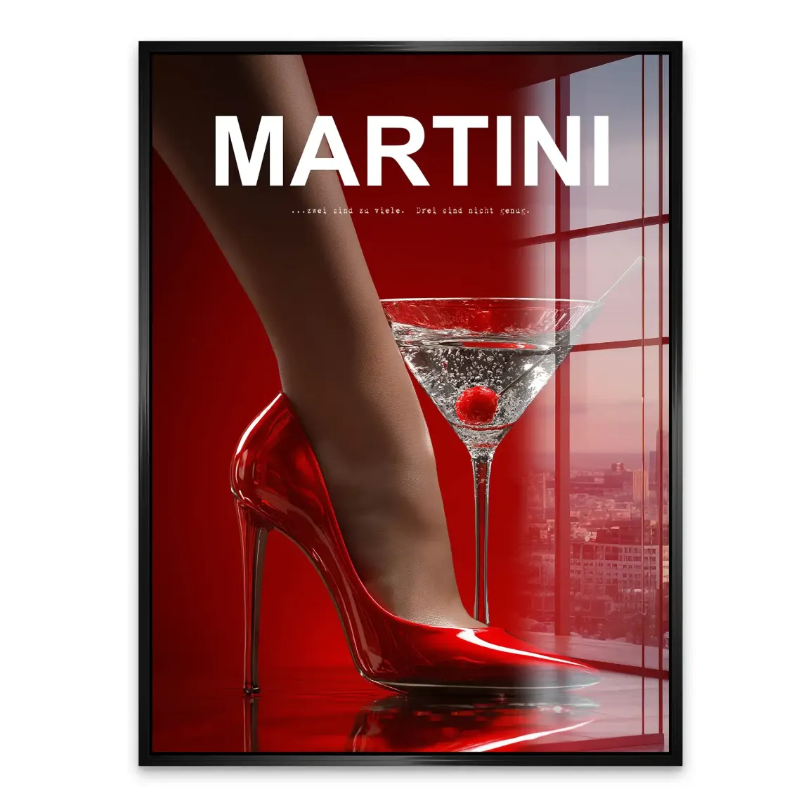 Martini Red Desire Acrylglasbild