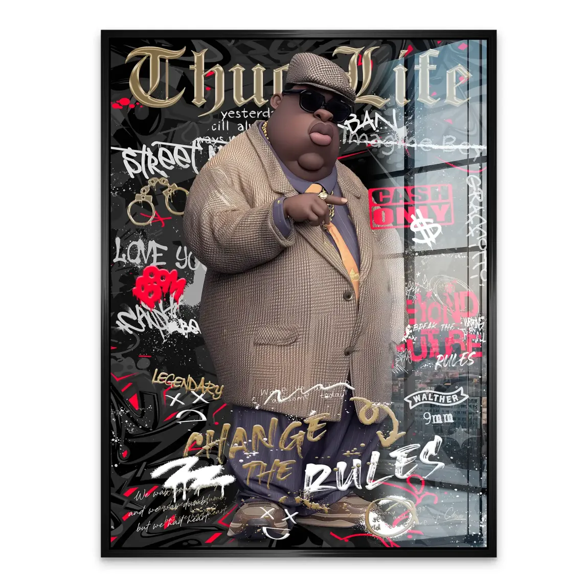 Thug Life Royalty Acrylglasbild INGALERIE