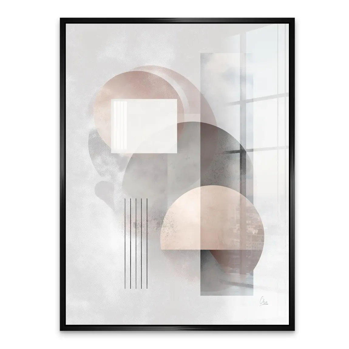 Soft Circles Acrylglasbild