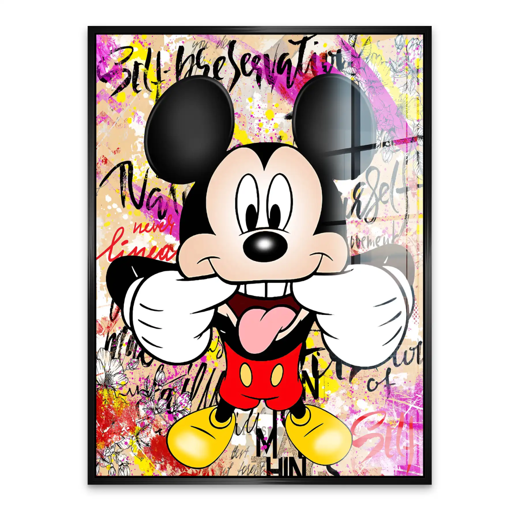 Micky Smile Pop Art Acrylglas Bild INGALERIE