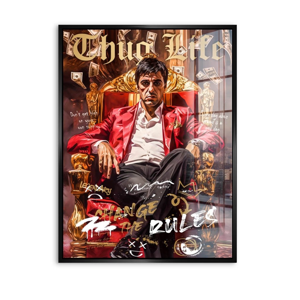 Acrylglas Bild Scarface Rules INGALERIE