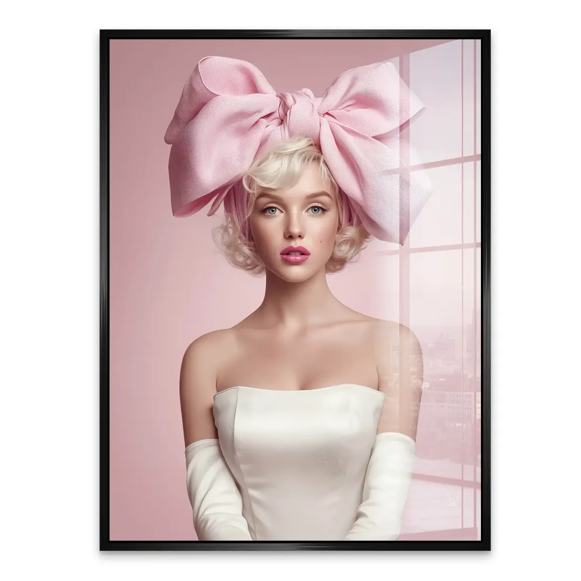 Marilyn Monroe Rosé Acrylglasbild