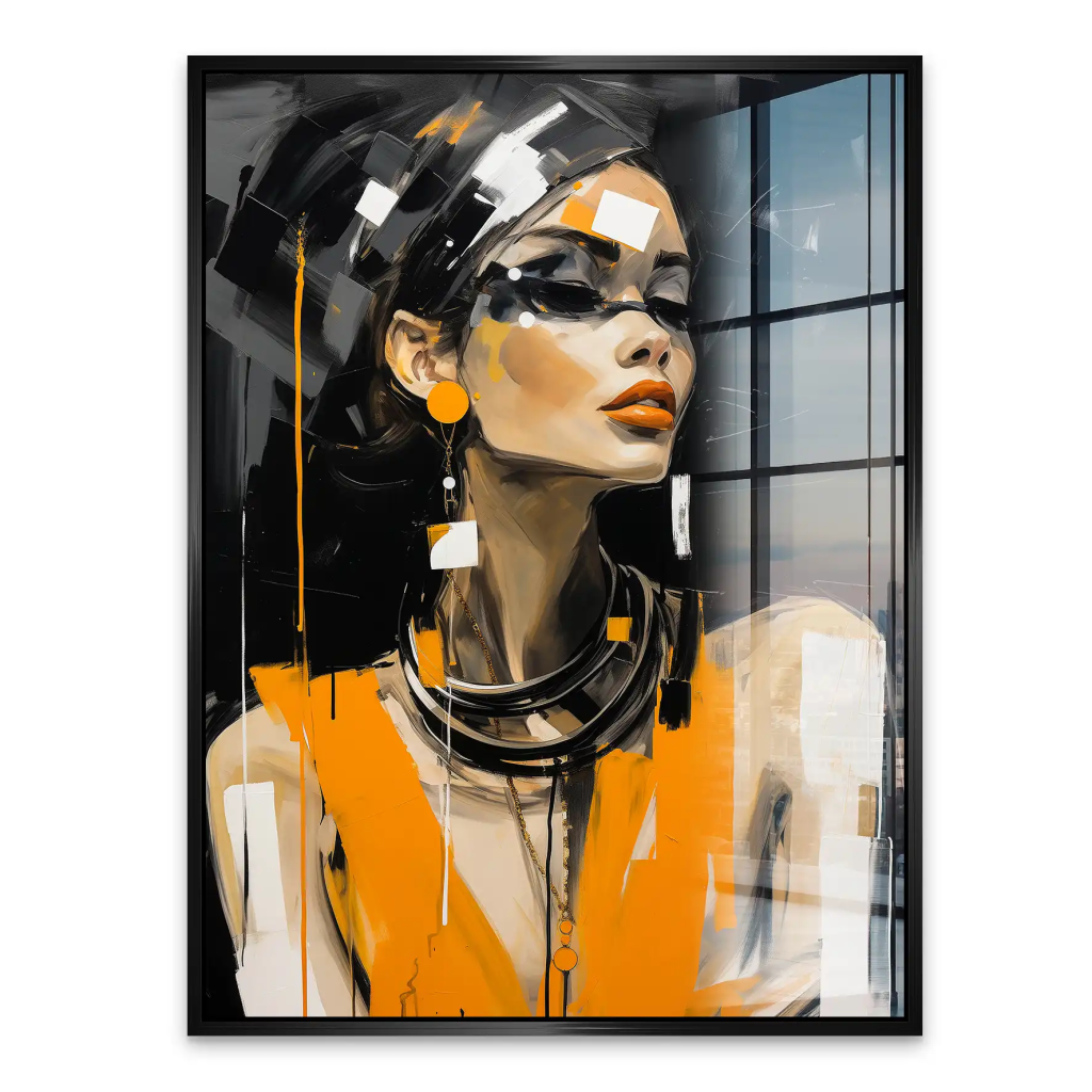 Abstrakt Style Lady Acrylglas Bild INGALERIE