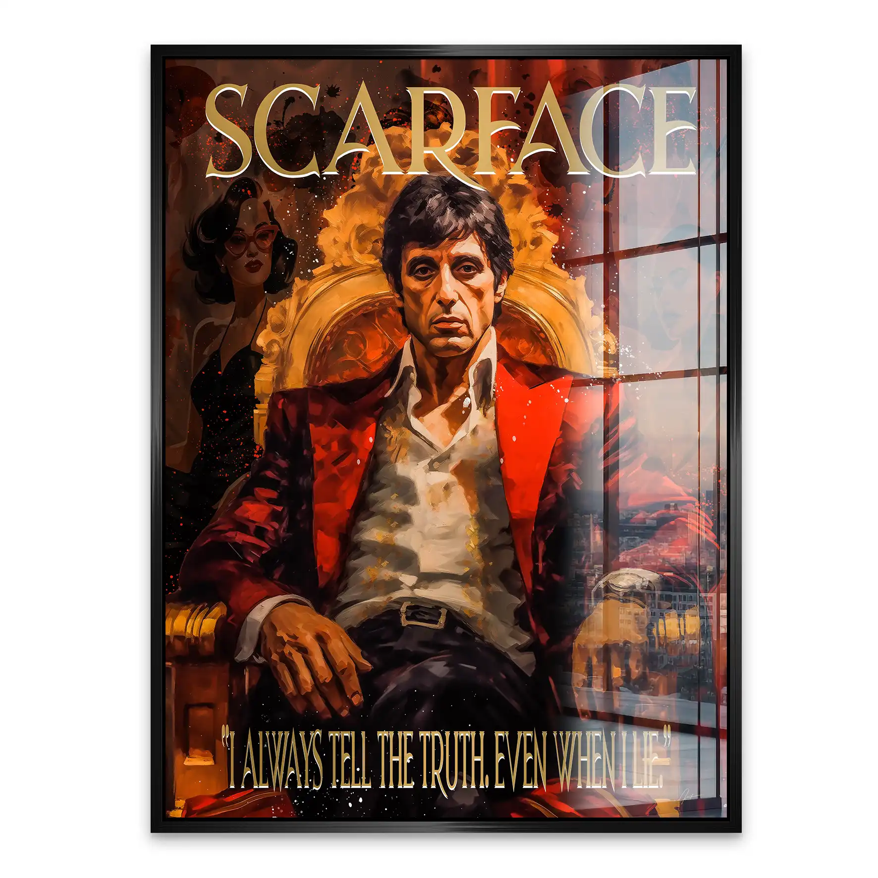 Scarface Acrylglas Bild INGALERIE