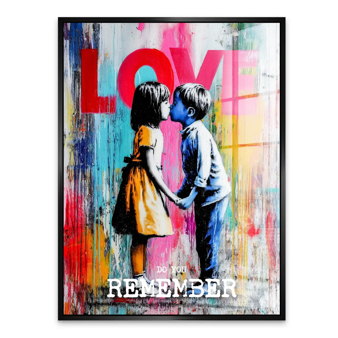 First Kiss Acrylglasbild