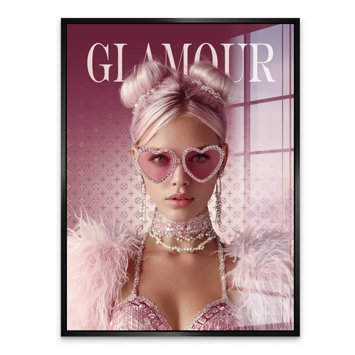 Glamour Lady Acrylglasbild