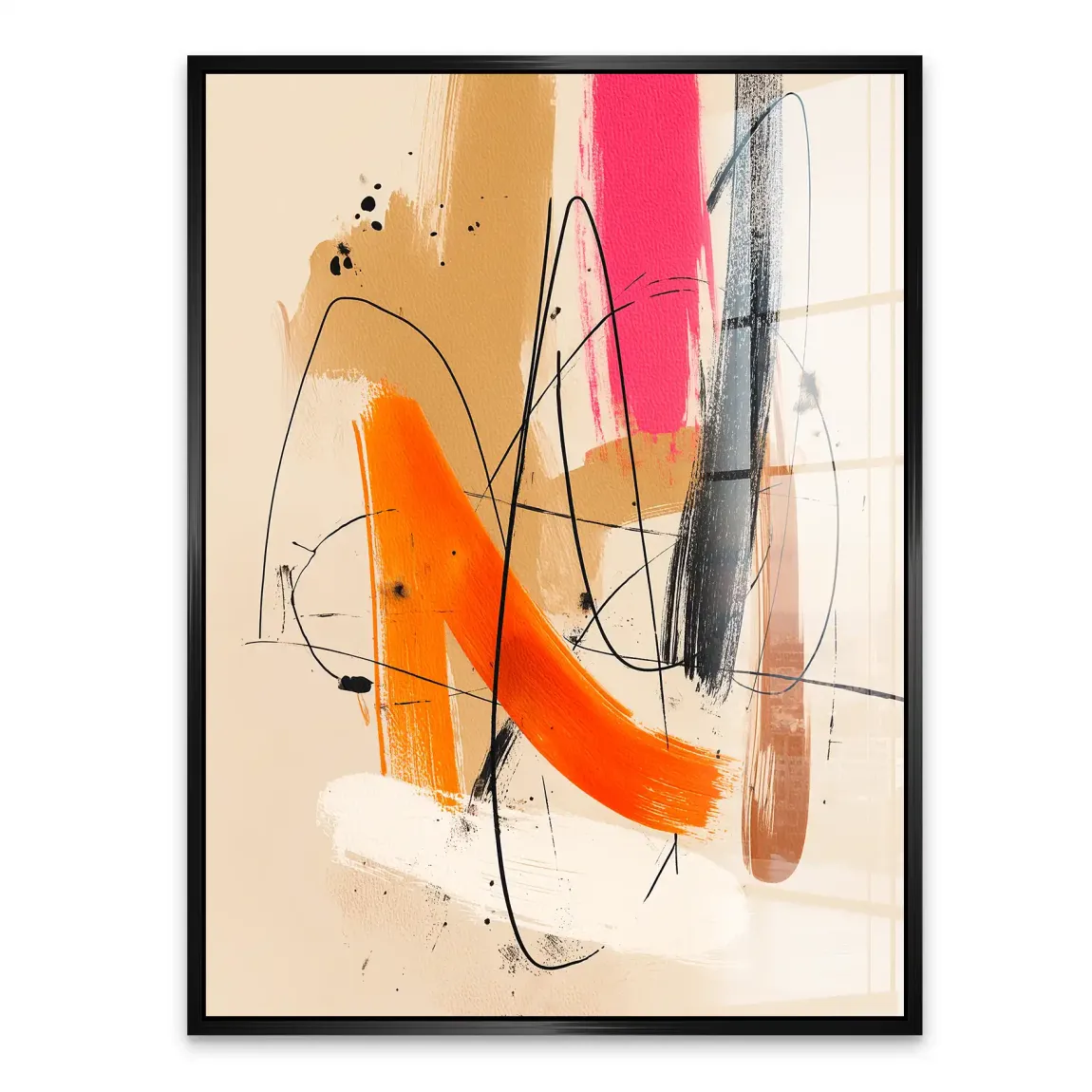 Freie Dynamik Abstrakt Acrylglasbild