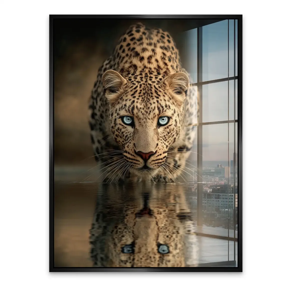 Silent Leopard Acrylglasbild