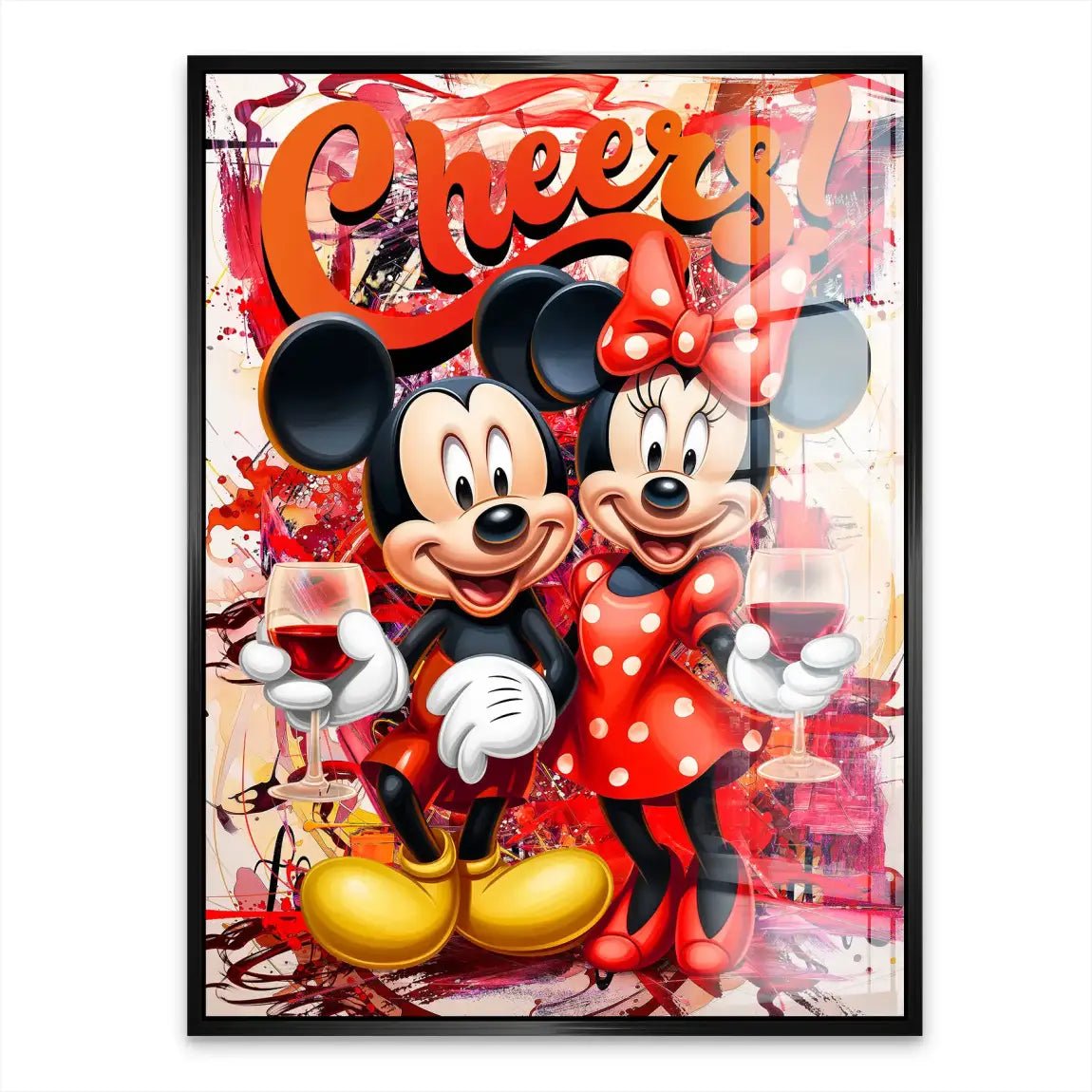 Micky u. Minnie Cheers Acrylglasbild INGALERIE