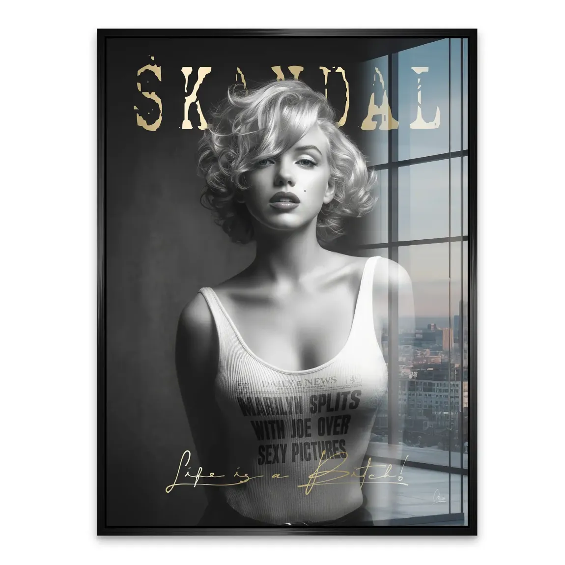 Marilyn Skandal Acrylglasbild