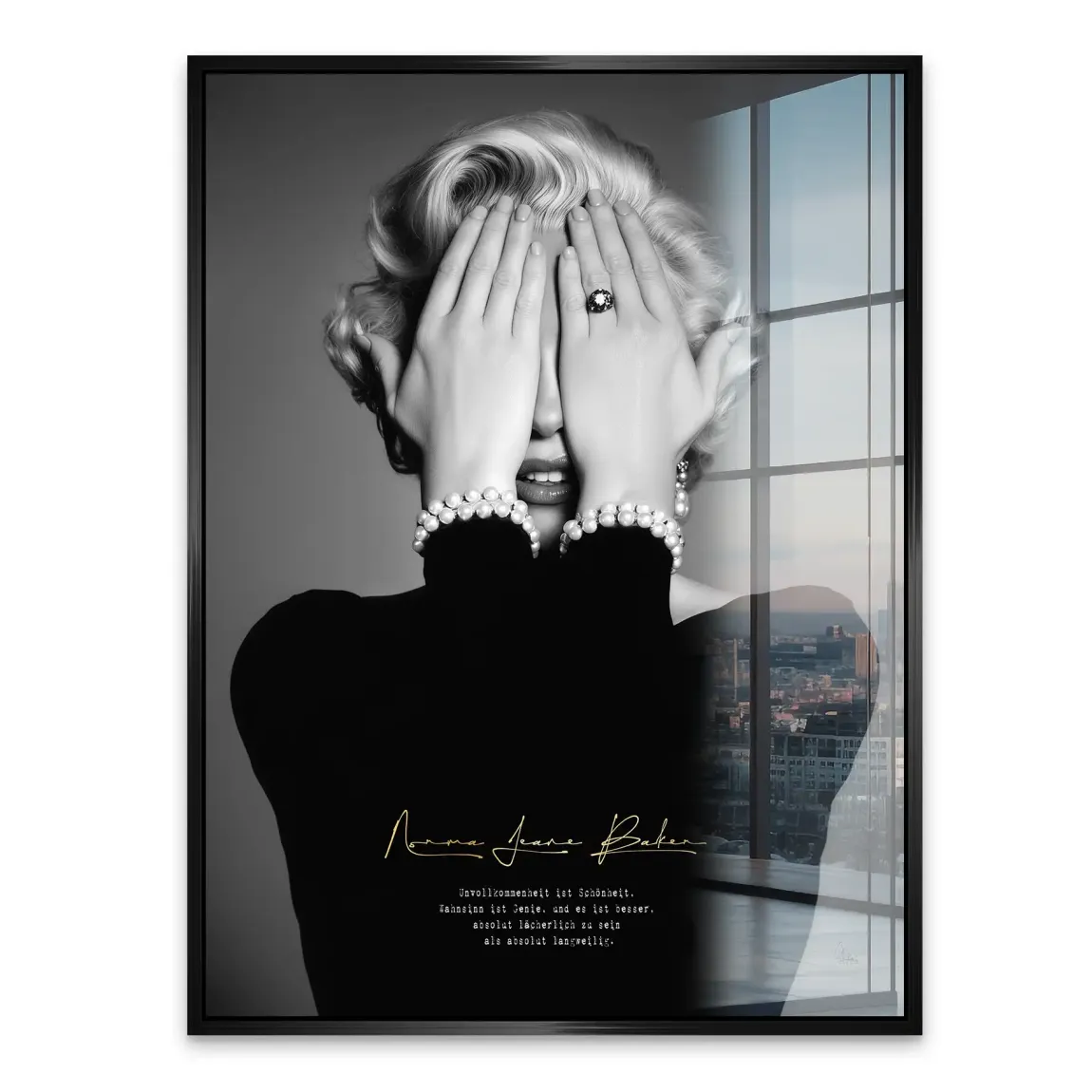 Marilyn Monroe Norma Jeane Acrylglasbild