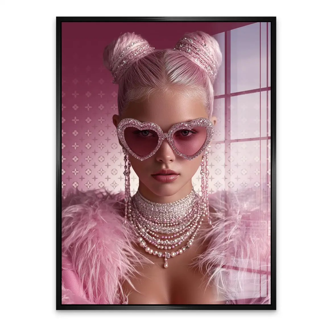 Glamour Girl Acrylglasbild