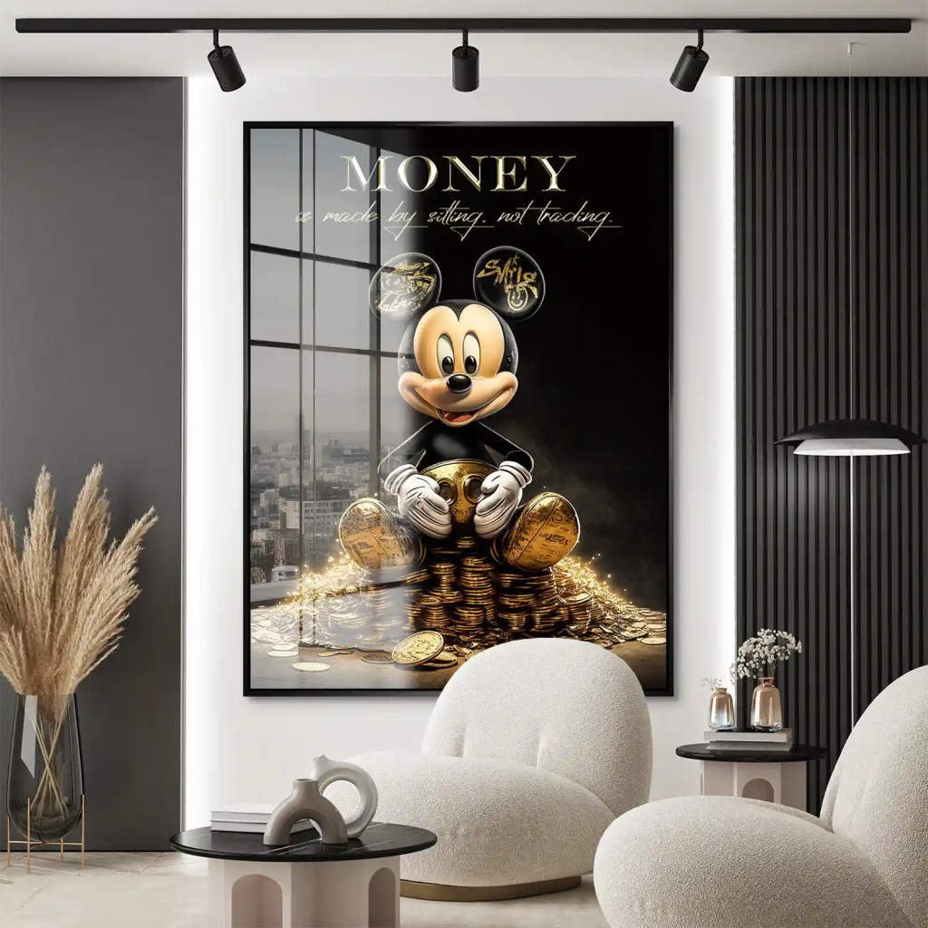 Micky Gold Motivation Acrylglas Bild INGALERIE