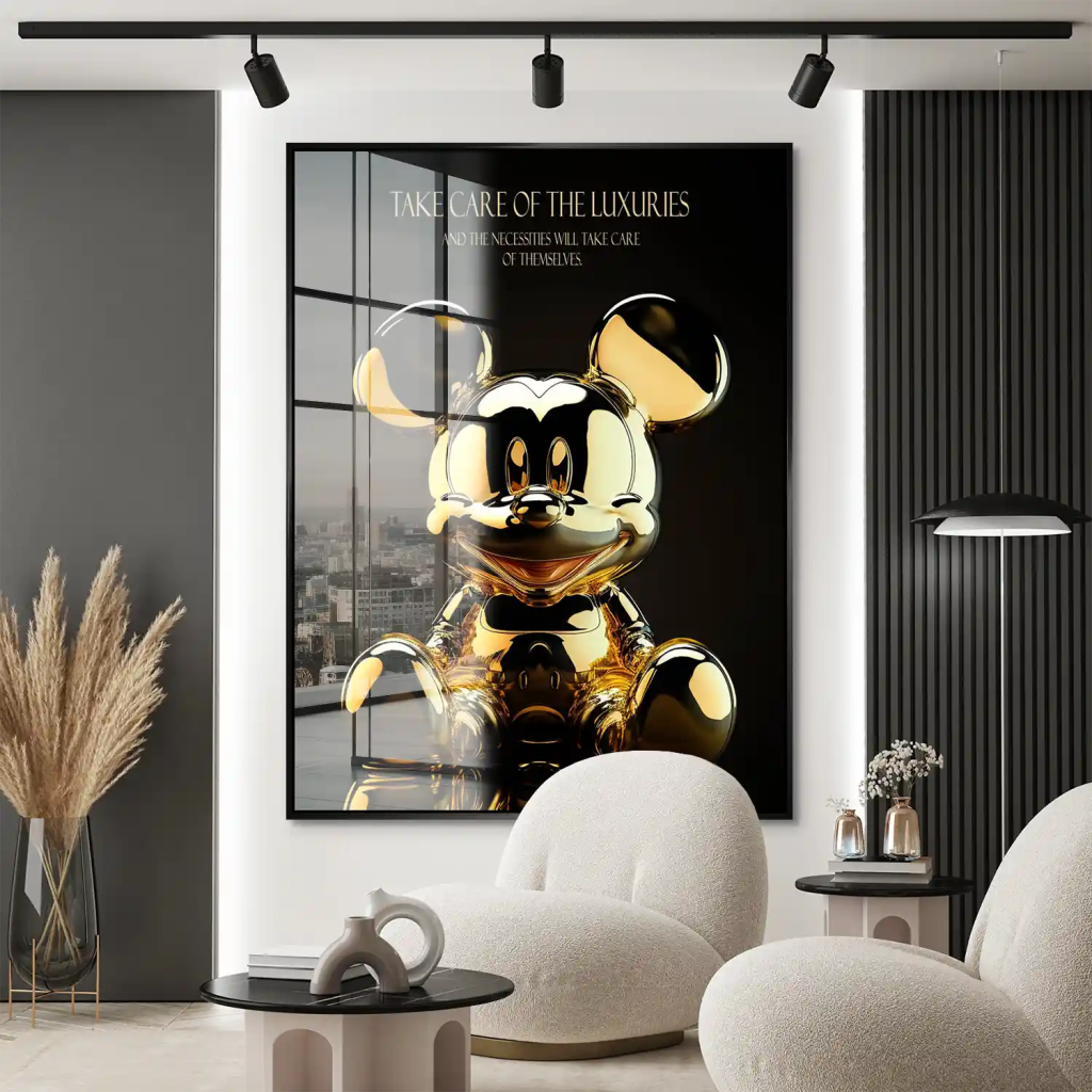 Micky Gold Pop Art Acrylglas Bild INGALERIE