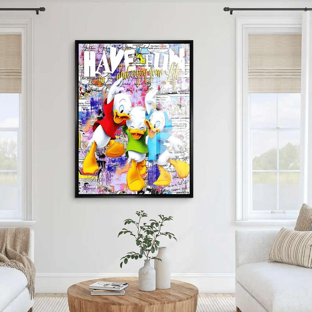 Duck Kids Nr.2 Pop Art Acrylglas Bild INGALERIE