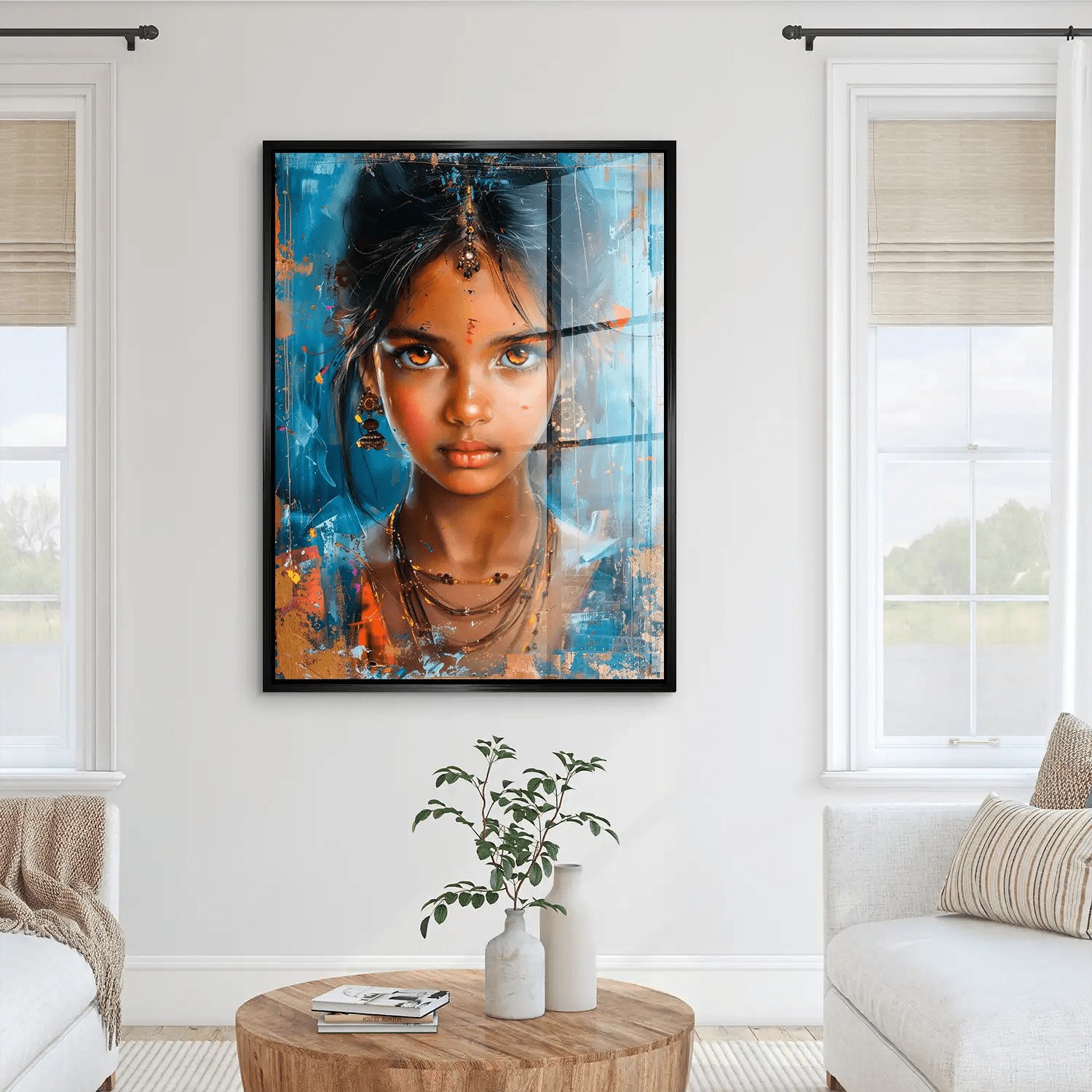 Indian Girl Acrylglas Bild INGALERIE