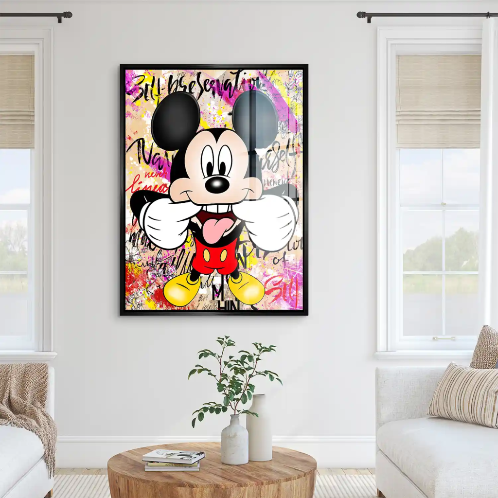 Micky Smile Pop Art Acrylglas Bild INGALERIE