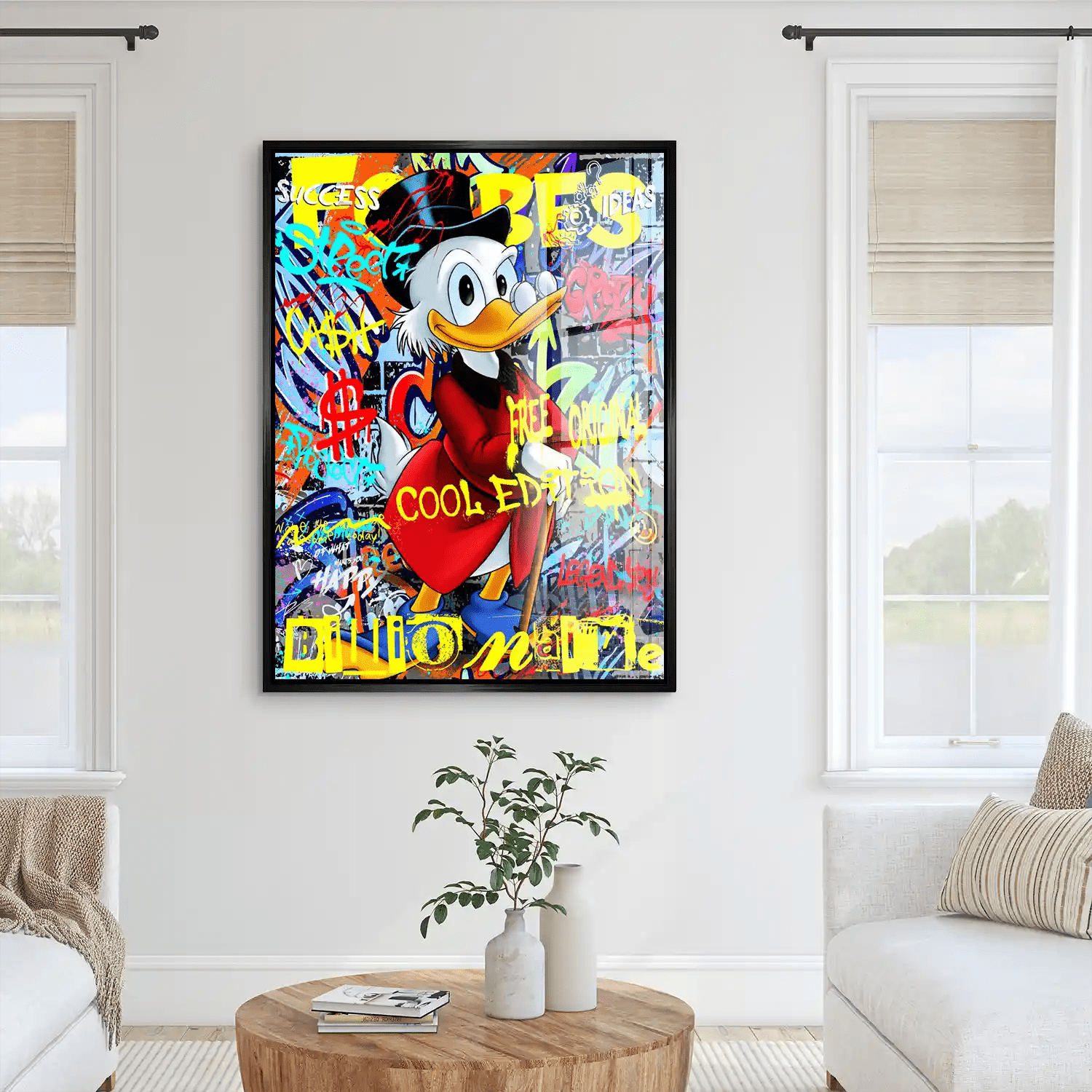 Dagobert Cool Edition Pop Art Acrylglas Bild INGALERIE