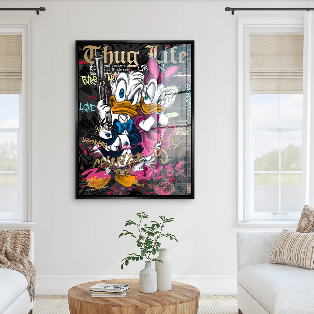 Donald Thug Life Acrylglas Bild INGALERIE