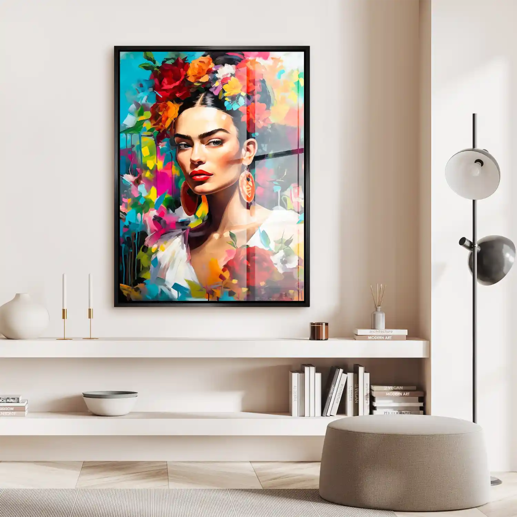 Frida Kahlo Flower Acrylglas Bild INGALERIE