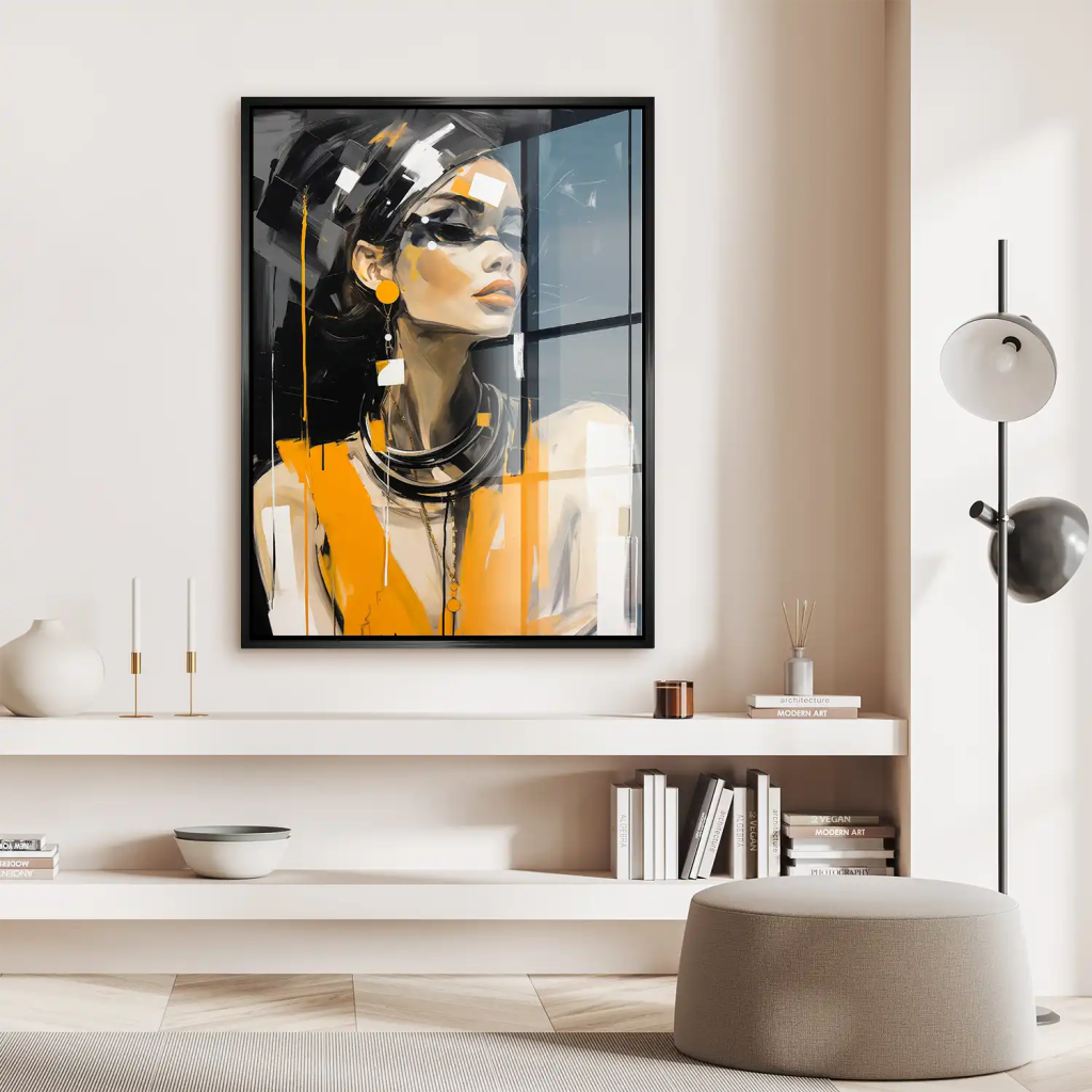 Abstrakt Style Lady Acrylglas Bild INGALERIE