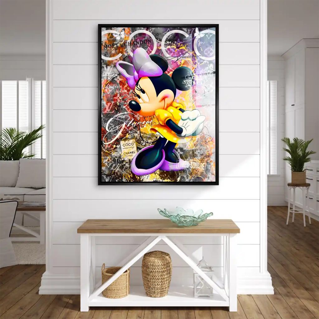 Minnie Maus Glamour Pop Art Acrylglas Bild INGALERIE