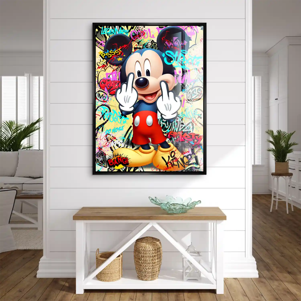 Micky Street Art Style Acrylglas Bild INGALERIE