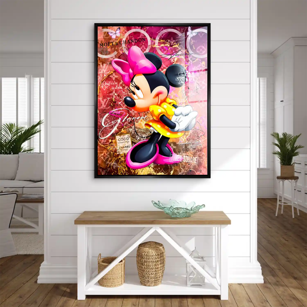 Minnie Maus Moet Pop Art Acrylglas Bild INGALERIE