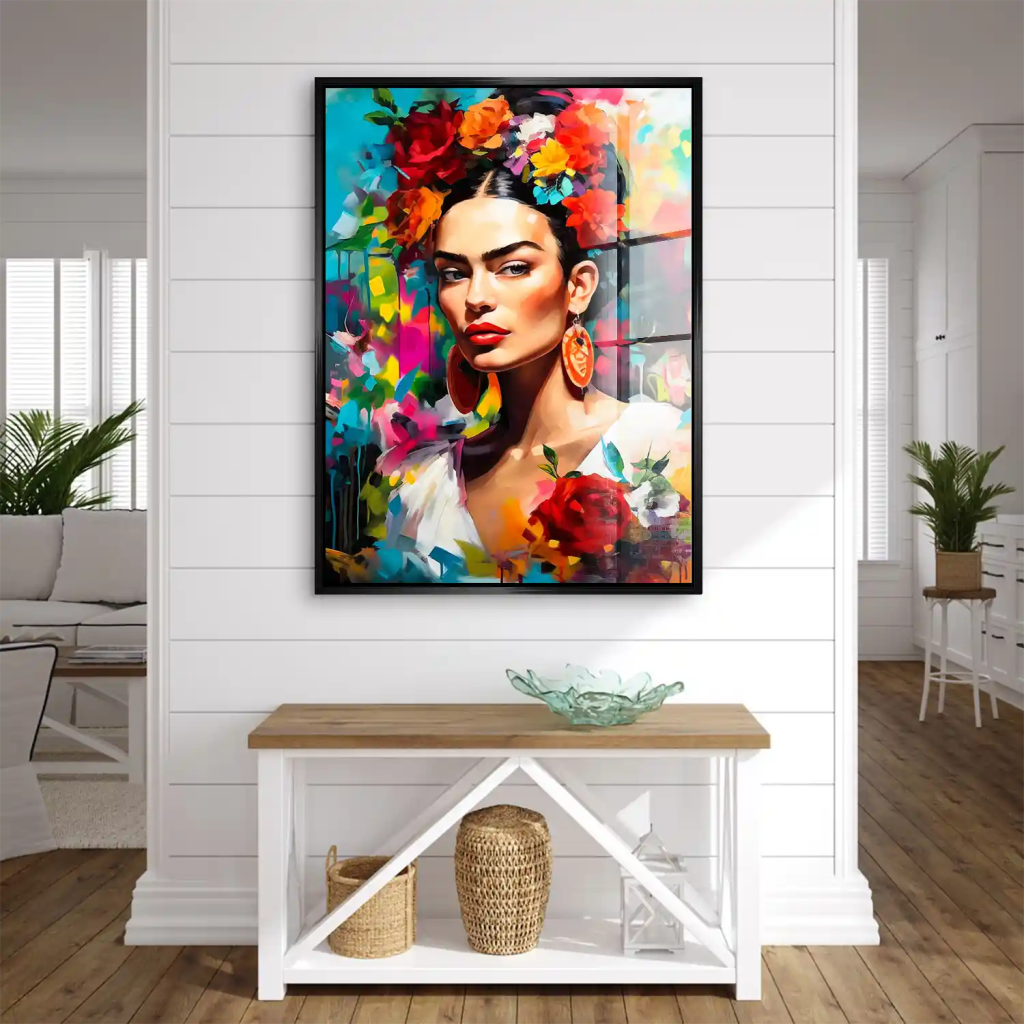 Frida Kahlo Flower Acrylglas Bild INGALERIE