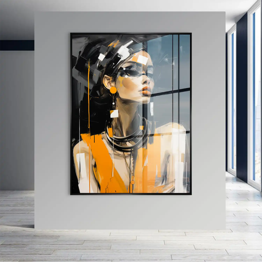 Abstrakt Style Lady Acrylglas Bild INGALERIE