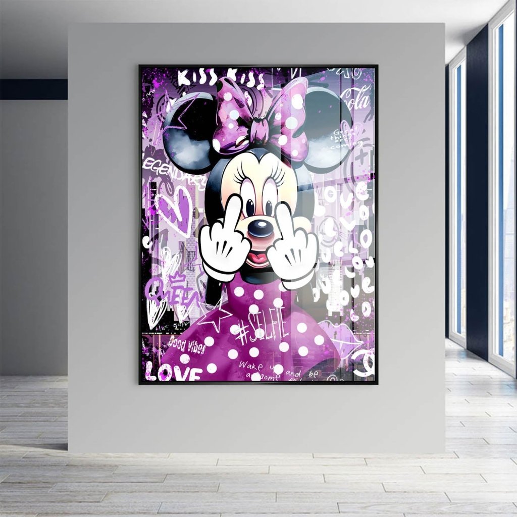 Bad Minnie Pop Art Acrylglas Bild INGALERIE