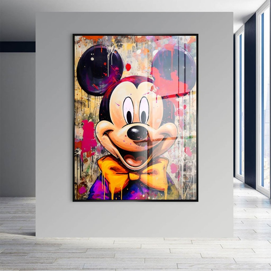 Micky Maus Abstrakt Style Acrylglas Bild INGALERIE