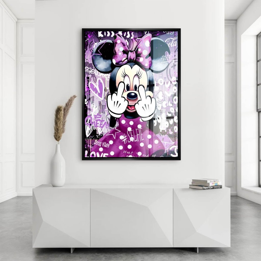 Bad Minnie Pop Art Acrylglas Bild INGALERIE